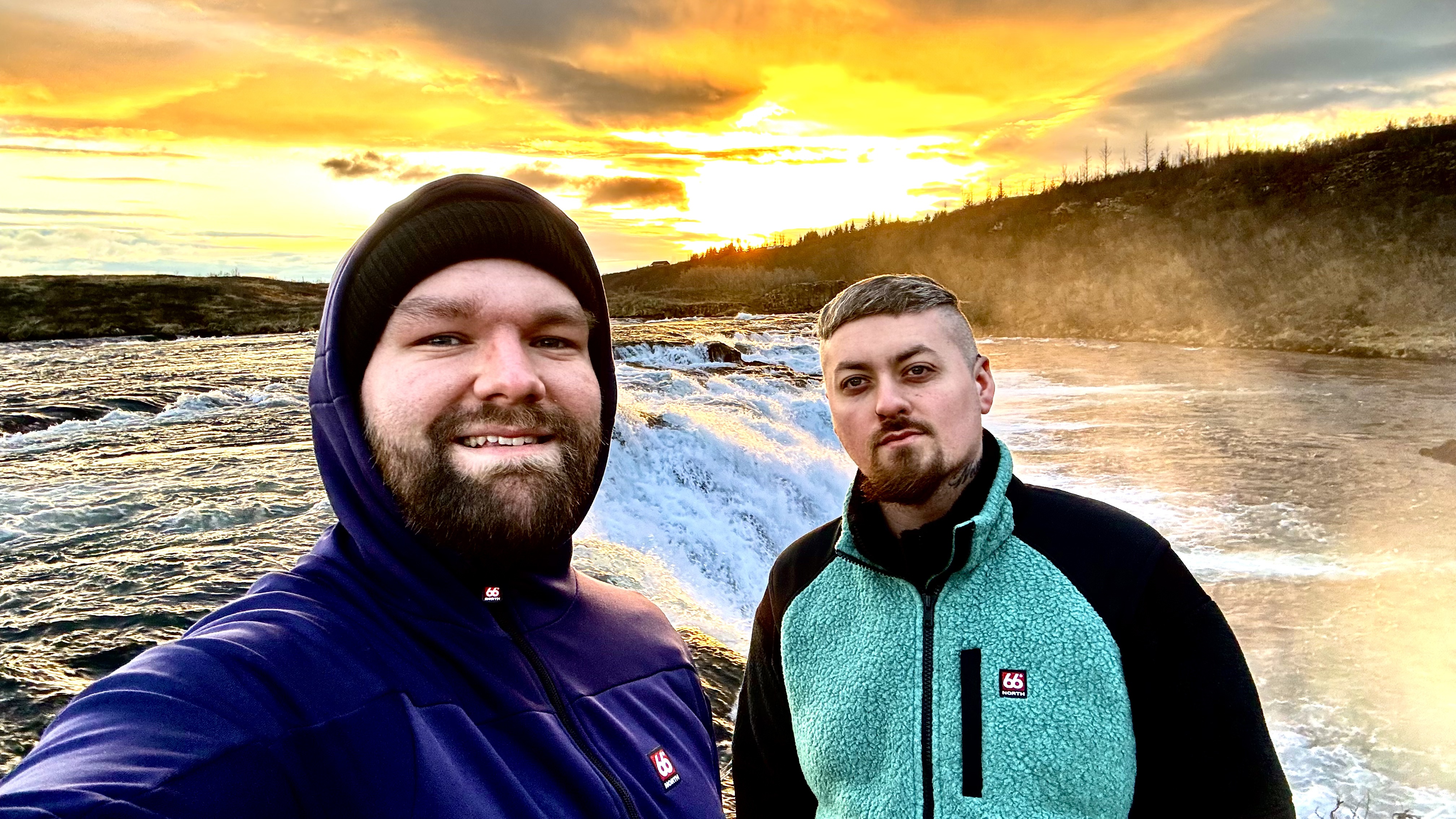 Calum and Ryan exploring Iceland